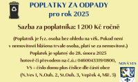 Poplatek za odpady pro rok 2025