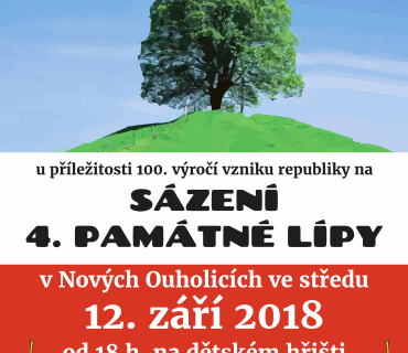 Sázení 4. památné lípy