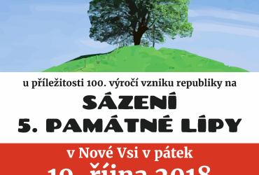 Sázení 5. památné lípy